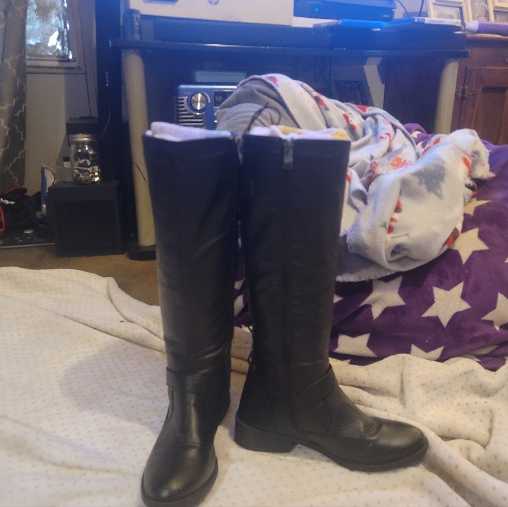 Winter knee high boots